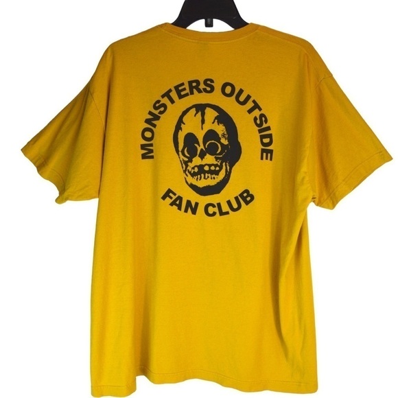 Monsters Outside Fan Club Tee, Christopher Jenkins Screened Original, Tultex XL - Picture 1 of 5